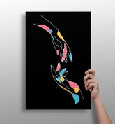 Line Art V5 Aluminum Print.